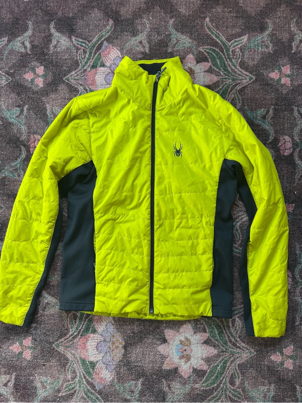 Spyder Men's Glissade Full Zip Insulator Jacket Acid Green Small
